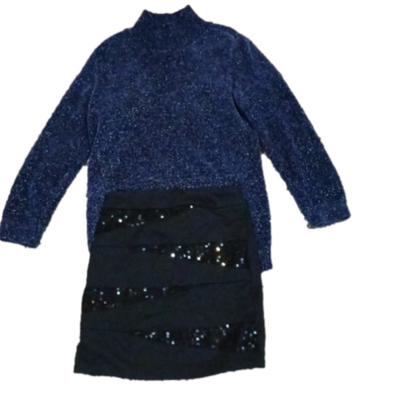 DRESSY sweater with black skirt size small in box 8 - Picture 1 of 6